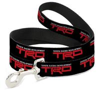Toyota Pet Leash, Dog Leash, Toyota Racing Development TRD Logo Black White Red, 6 Feet Long 0.5 Inch Wide