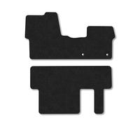 Toyota Proace Verso (2019+) Van Mats Accessories Tailored Fit Carpet Car Floor Mats Non Slip Black Trim Compatible Accessory Anti Slip Full Coverage Durable Granulated Backing Hand-Finished Clips