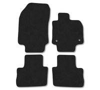 Toyota RAV4 [Hybrid] (2019+) Car Mats Accessories Tailored Fit Tufted-Pile Premium Carpet Black Trim non-Slip Floor Mats Full Coverage Compatible Accessory Full Front & Rear Set Hand-Finished