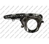 Toyota Yaris 17-20 Front Bumper Grille With Fog Lamp Hole Gloss Black Left Hand