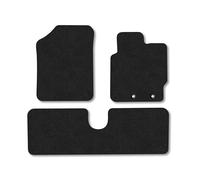 Toyota Yaris (2011-2020) Car Mats Accessories Tailored Fit Tufted-Pile Premium Carpet Black Trim non-Slip Floor Mats Full Coverage Compatible Accessory Full Front & Rear Set Hand-Finished