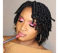 TOYOTRESS Bob Spring Twist 160 Strands Short Fluffy Hair Pre Braided Crochet Hair Super Cute Versatile Crochet Hair Strands 6 Inch #2