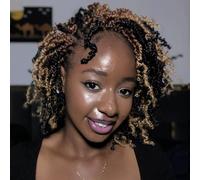 Toyotress Yanky Twist Crochet Hair 10 Inch Combo Packs Fluffy Spring Mini Twist Passion Twist Pre Looped Crochet Braiding Hair 10 Inch 1B-6P+T27+T30-1P