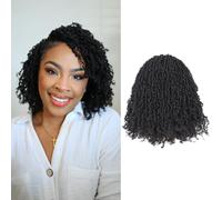 Toyotress Yanky Twist Crochet Hair - 8 Inches, 8 Packs (30 Strands/Piece) Fluffy Spring Mini Short Bob Passion Twist, Dark Brown Pre-looped Crochet Braids Braiding Hair (8 Inch, 2#-8P)