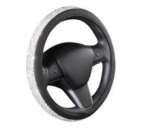 TOYOUN Bling Steering Wheel Cover for Women, PU Leather Car Steering Covers with Sparkling Crystal Rhinestones Universal Fit Wheel Glitter Car Accessories,Multi
