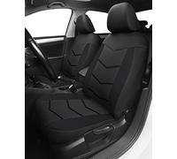 TOYOUN Car Seat Covers Black - Front Seat Covers for Van Sedan SUV- Universal Fit-Breathable Seat Covers Front Pair