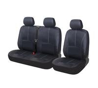 TOYOUN PU Leather Van Seat Covers Seat Protector Universal Fit Most Vans Trucks Lorry Front Seat Cover Single Driver and Double Passenger 2+1 Seat Covers