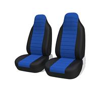 TOYOUN Universal Car Front Seat Covers Front Pair Cloth Seat Covers High Back Bucket Seat Car Seat Protector for Most Cars Van SUV, Blue