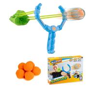 Aqua Blaster Slinger, Water Slingshot Toy Includes 6 Cotton Balls, Water Play for Kids, Indoor Outdoor Use, Garden Play, Beach Play