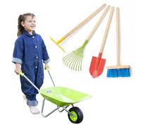 Toyrific Little Roots Complete Kids Gardening Set | Gardening Tools & Wheelbarrow for Kids