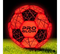 Pro Striker Pro Glow Football, Size 5 Light Up Foot Ball for Kids and Adults, LED Glow Football for Night Play