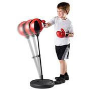 Toyrific Punch Bag with Gloves, Adjustable Boxing Set and Punching Ball, Freestanding for Kids Boys and Girls and Beginners