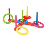 Toyrific Quoits Set, Plastic Ring Toss Game for Kids, Outdoor Use