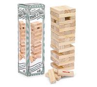 Toyrific Stack and Fall Tumble Tower Game Stacking Balance Game Set 57 Wooden Blocks