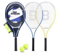 Toyrific Baseline Tennis Racket Set with Carry Bag, Outdoor Recreational Sport Game