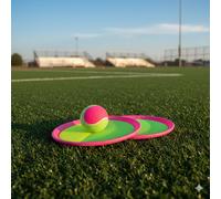 Toyrific Velcro Catch Pad & Ball Beach Game Set Pink/Green