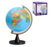 Toyrific World Globe for Kids, Educational Rotating Children Map with Stand, Small, Plastic
