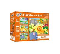 Toys, 4 Puzzles In A Box - Jungle, Animal Jigsaw Puzzle Kids, Ages 3 Years