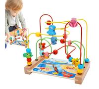 Toys Bead Wooden Maze - Coaster Roller, Track Play Table | Interactive Sensory Learning Tool, Versatile Safe Product Ideal For Preschool Kids Activity Center Educational Development