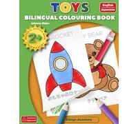 TOYS BILINGUAL COLOURING BOOK English - Japanese BILINGUAL ACTIVITY BOOK 2+COLOUR & LEARN Teachers Approved Bilingv.Academy (smart bili books english japanese)
