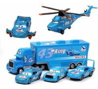 Toys Car 2 3 Mater The King Sheriff Diecast Car Toy Set for Boys and Kids (Dinosaurus 6 Pieces)