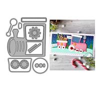 Toys Die Cuts for Card Making, Splicing Train Metal Cutting Dies for Paper Scrapbooking, DIY Stencils for Album Party Wedding Festivals Decoration