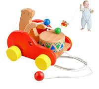 Toys, Drum Design Toy Car, Bear Shape Toy Car, Handmade Wooden Toys, Safe Toy For, Race Car Push Toy, Educational Pull Toys, Kids Toys, Colorful Wooden, Kinde