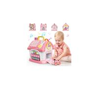 Toys for 1 2 Year Old Girls: Montessori Educational Toys for 1 Year Old, 6 in 1 Multi-Functional Activity House Baby Toy with