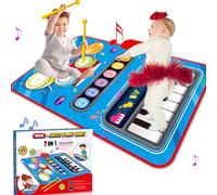 Toys for 2 Year Old Boys, 2 in 1 Baby Toys Musical Mat for 1 2 3 4 5 Year Old Gifts Kids Toys 1-6 Year Girls Educational Music for 1-6 Year Girls Boys Birthday Gifts