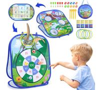 Toys for 3-10 Year Old Boys, Kids Dart Board Set Dinosaur Toys for Boys Garden Toys Boys Toys Age 3-10 Gifts for 3-10 Year Old Boys Gifts Outdoor Toys Games Easter Gifts for Kids Toys Party Games