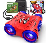 Toys for 3-12 Year Old Boys, Binoculars Kids with Compass & Bird Watching Manual, Spider Toy Gifts for Boys Age 3 4 5 6 7 9, Educational Toddler Kids Toy Christmas Birthday Present Outdoor Travel Game