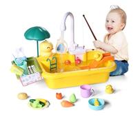 Toys for 3-8 Year Old Girls Gifts Play Sink with Running Water Play Table Mud Kitchen Role Play Toys for 3-8 Year Old Boy Gifts Play Kitchen Girls Toy Age 3-8 Toy Kitchen Toddler Kitchen Toy Sink