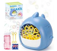 Toys for 3-8 Year Olds Kids: Shark Bubble Machine for Kids Automatic Bubble Maker Gifts for Age 3 4 5 6 7 8 Baby Toddlers Girls Boys Birthday Bubble Blower for Summer Outdoor Bath Garden Party (Blue)