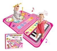 Toys for 3 Year Old Girls, 2 in 1 Girls toys Musical Mat for 3 4 5 Year Old Girl Gifts Kids Toys 3-6 Year Old Girl Boys Educational Music for 3-6 Year Birthday Gifts