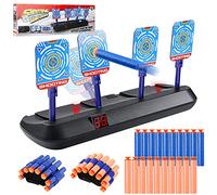 Toys for 4-13 Year Old Boys, Shooting Target Funny Gifts, Digital Target for Nerf Guns, Electronic Scoring Target for Nerf N-Strike Elite/Mega/Rival Series, with 20 Pcs Bullets and 2 Hand Wrist Band
