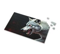 Toys For Ages 2-4 A Fierce Wolf With Glowing Red Eyes. Picture Puzzle Toddler Puzzles Jigsaw Puzzles 300 Pieces For Adul(500PCS)
