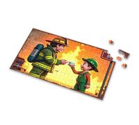 Toys For Ages 2-4 Firefighter And Little Helper Share A Steaming Cup Of Coffee Picture Puzzle Easter Toys For Kids Ages 4-8 Toddler Puzzles(1000PCS)