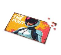 Toys For Ages 2-4 Vibrant Retro-Futuristic Astronaut In Tropical Paradise. Picture Puzzle Games For Kids 8-12 Puzzles For Adults 1000 Pieces(300PCS)