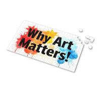 Toys For Ages 2-4 Why Art Matters! Picture Puzzle Toddler Puzzles Jigsaw Puzzles 300 Pieces For Adul(300PCS)