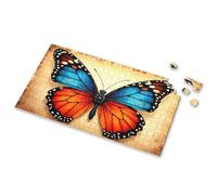Toys For Ages 8-13 A Colorful Butterfly With Blue Orange And Black Wings Picture Puzzle 100 Piece Puzzles For Kids Puzzle Books For Adults(300PCS)