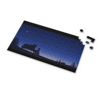 Toys For Ages 8-13 A Silhouette Of A Person Playing A Grand Piano Under A Starry Night Sky Picture Puzzle Puzzle Books For Adults Girl Toys Age 4-5(300PCS)