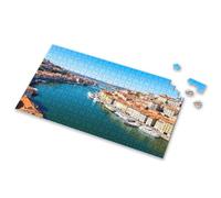Toys For Ages 8-13 Colorful Buildings Line A Serene River With Boats Docked Along Its Banks Picture Puzzle Gifts For 5 Year Old Girls Puzzle 1000 Pieces(1000PCS)