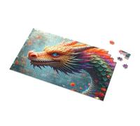 Toys For Ages 8-13 Colorful Dragon In A Fantasy Garden Picture Puzzle Jigsaw Puzzles 500 Pieces Jigsaw Puzzles 500 Piece(1000PCS)