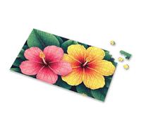 Toys For Ages 8-13 Colorful Hibiscus Flowers With Vibrant Petals Picture Puzzle 3 Year Old Girl Gifts 1000 Piece Puzzles(1000PCS)