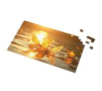 Toys For Ages 8-13 Golden Butterflies In Sunset Reflections Picture Puzzle Gift For 4 Year Old Boy Toys For Boys 6-8(500PCS)