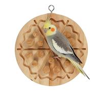 Toys for Birds | Wooden Bite Activity with Removable Corks | Parakeet Toys | for Mental Stimulation Physical Exercise Boredom Prevention Beak Health Environmental Enrichment Home Training
