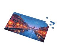 Toys For Boys 4-6 Venetian Night: Moonlit Canals And Historic Buildings Picture Puzzle Puzzle Books For Adults 1500 Piece Puzzle(500PCS)
