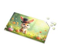 Toys For Boys 6-8 A Cute Bunny Wearing A Top Hat Sits In A Field Of Colorful Easter Eggs And Flowers. Picture Puzzle Toys For Ages 2-4 Puzzles 500 Pieces For Adults(500PCS)