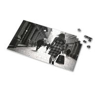 Toys For Boys 6-8 Woman In Plaid Dress Carrying Shopping Bag Walks Down City Street Picture Puzzle 3 Year Old Girl Gifts Activity Books For Kids Ages(1000PCS)