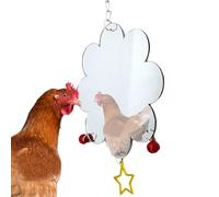 Toys for Chickens - Hanging Bird Toy, Small Flower Accessory with Bells, Coop Entertainment | Safe Play Item for Chicks, Hens, Roosters, Supporting Physical Activity, Mental Stimulation, Peckin